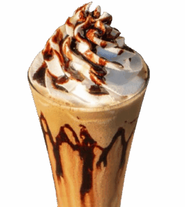 Carta iced latte frappuccino with whipped cream in tall glass isolated on white background free photo removebg preview